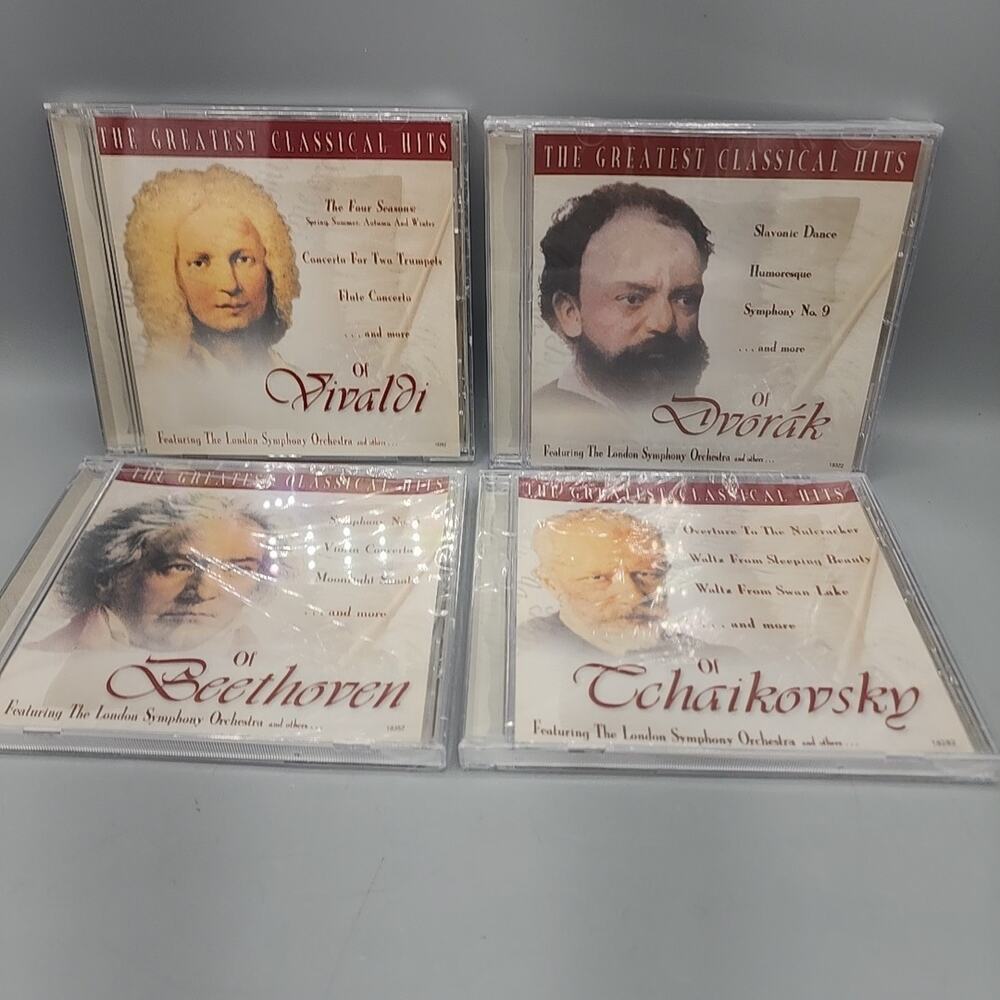 Greatest Classical Hits: Beethoven Tchaikovsky Dvorak Vivaldi 4 CDs Lexus